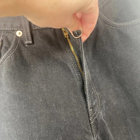 Levi's 512 Vintage‎ 99’ Slim Fit Straight Leg Jeans Womens Sz 7 M 25 Black Denim - Picture 4 of 11